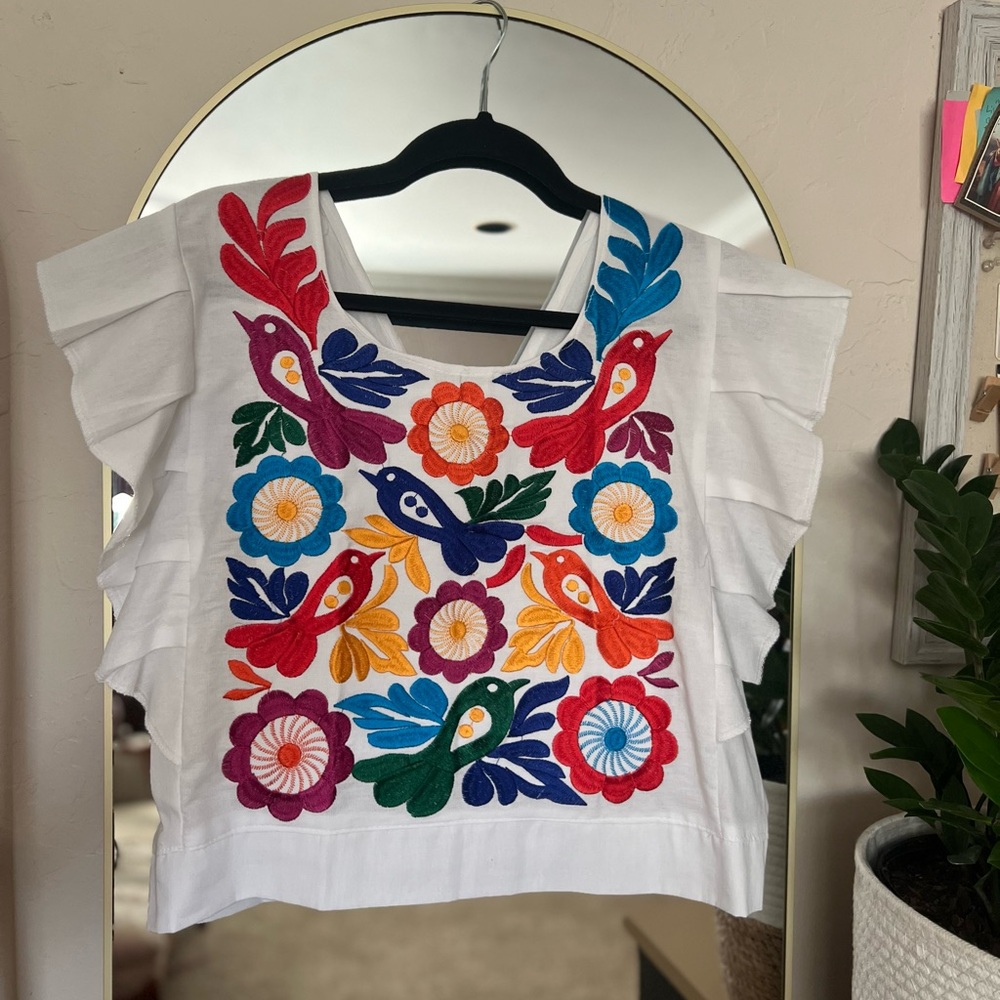 Embroidered Mexican top